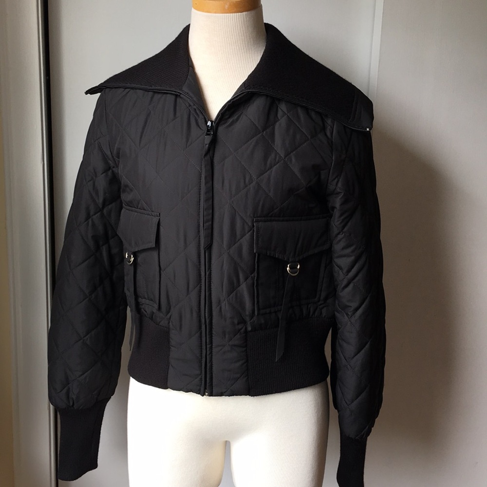 BCBG Quilted Bomber Jacket